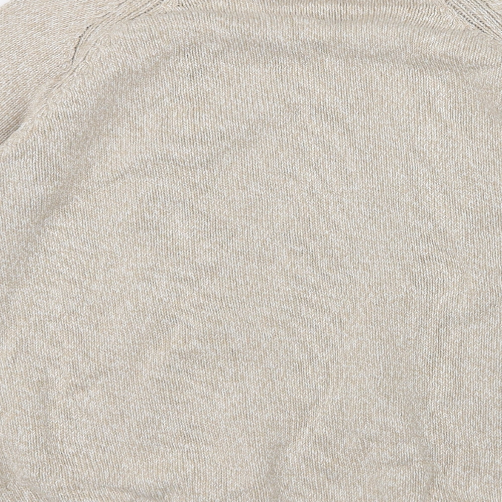 Isle Womens Beige  Knit Pullover Jumper Size 14
