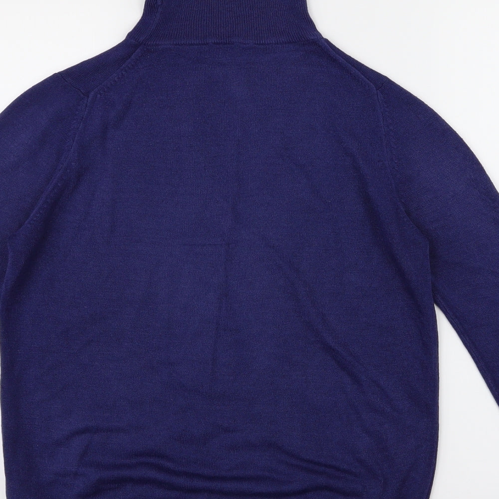 Marks and Spencer Womens Blue  Knit Basic T-Shirt Size 10