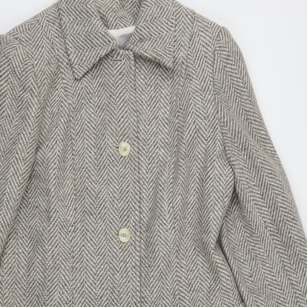 George Womens Beige   Pea Coat Coat Size 14