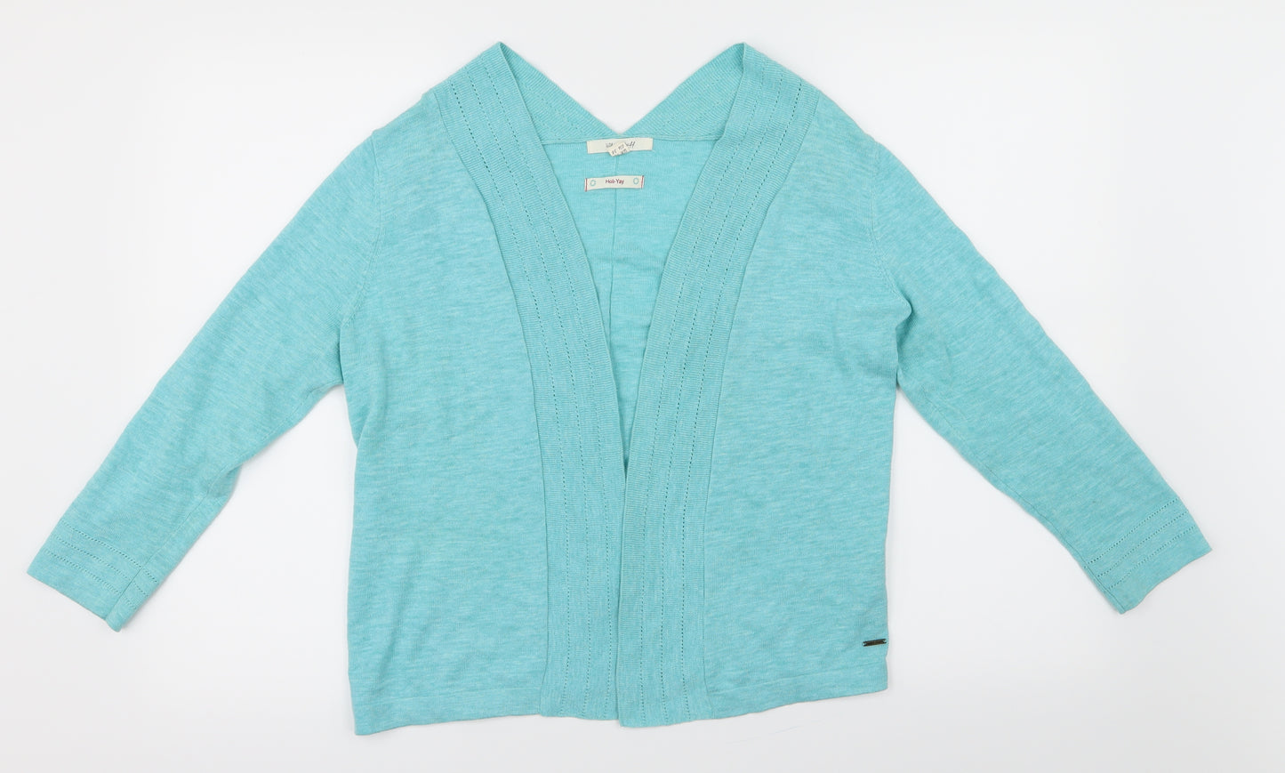 White Stuff Womens Blue  Knit Cardigan Jumper Size 10