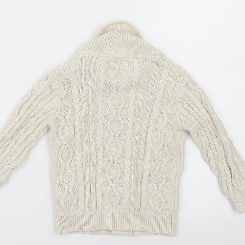 NEXT Boys Ivory  Knit Cardigan Jumper Size 18-24 Months