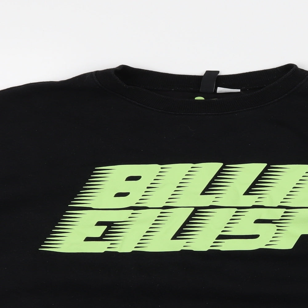 Divided by H&M Womens Black   Pullover Jumper Size S  - Billie Eilish