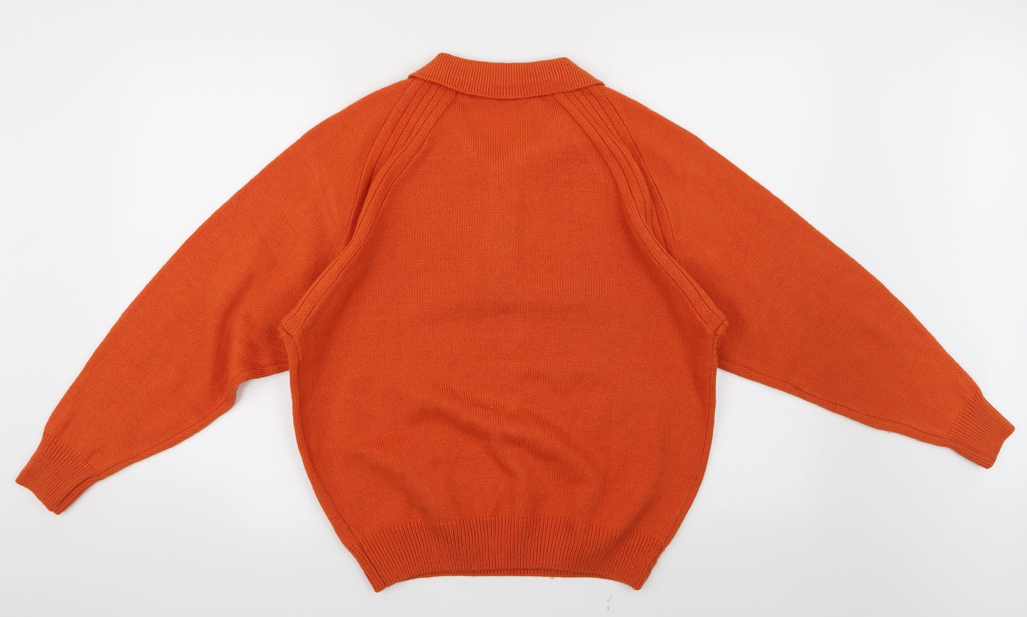 Plus Womens Orange  Knit Pullover Jumper Size 16