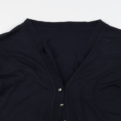 Berkertex Womens Blue  Knit Cardigan Jumper Size 14
