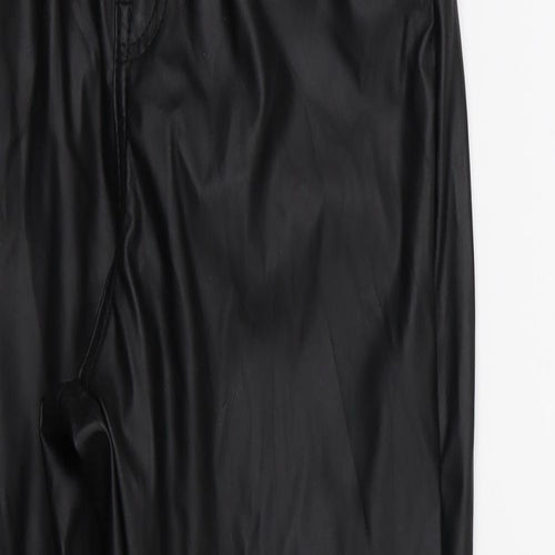 PRETTYLITTLETHING Womens Black   Trousers  Size 8 L28 in