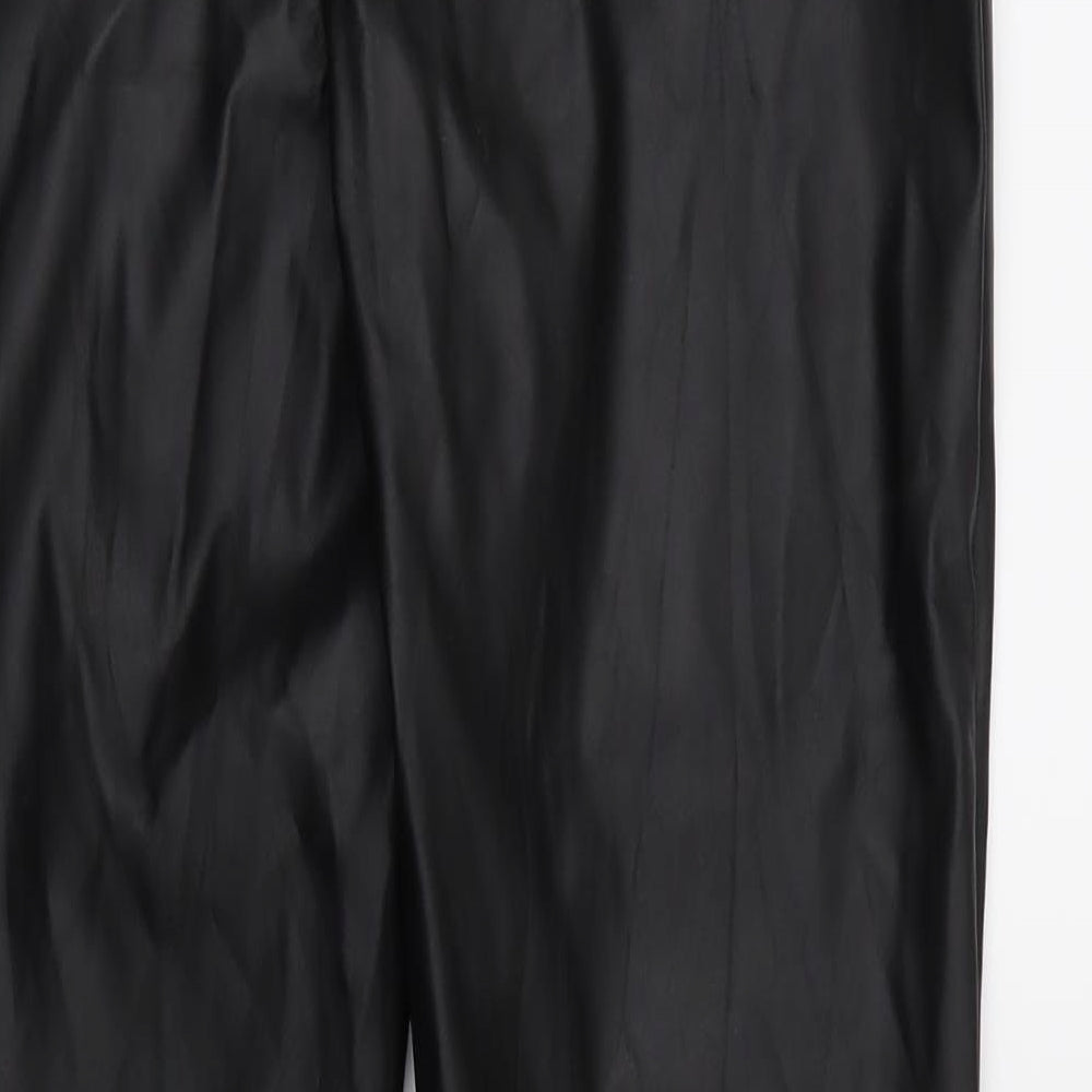PRETTYLITTLETHING Womens Black   Trousers  Size 8 L28 in