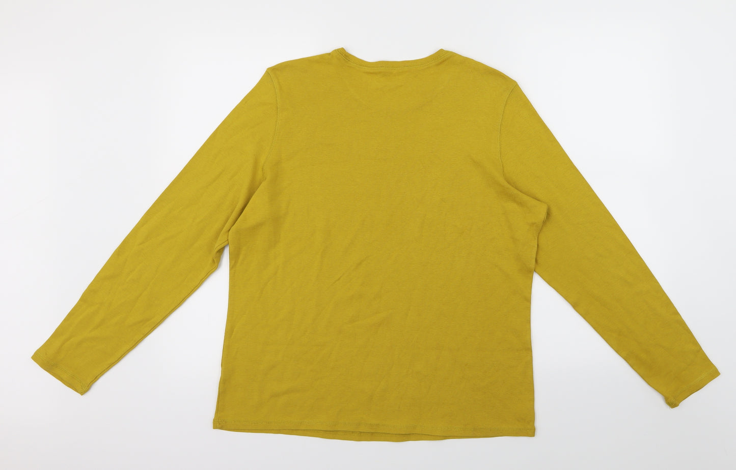 Preworn Womens Yellow   Basic T-Shirt Size 20