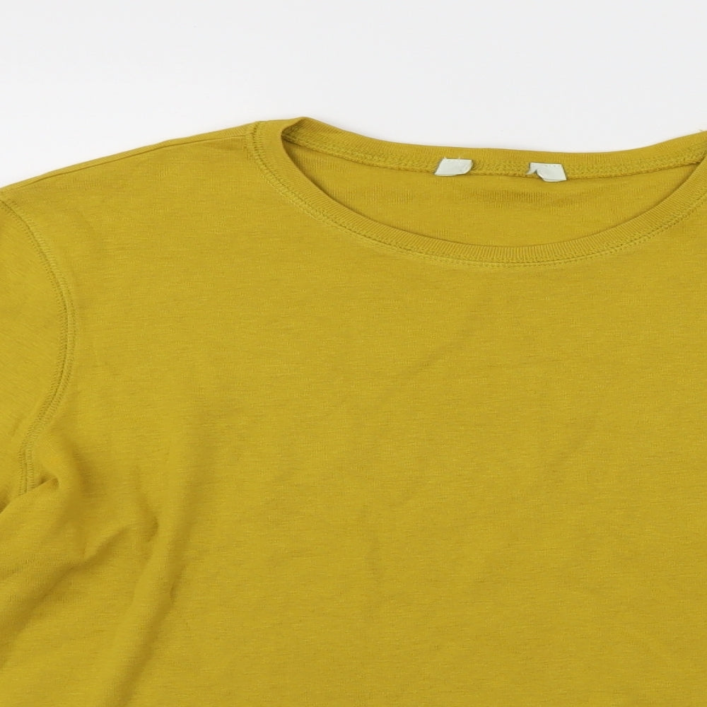Preworn Womens Yellow   Basic T-Shirt Size 20
