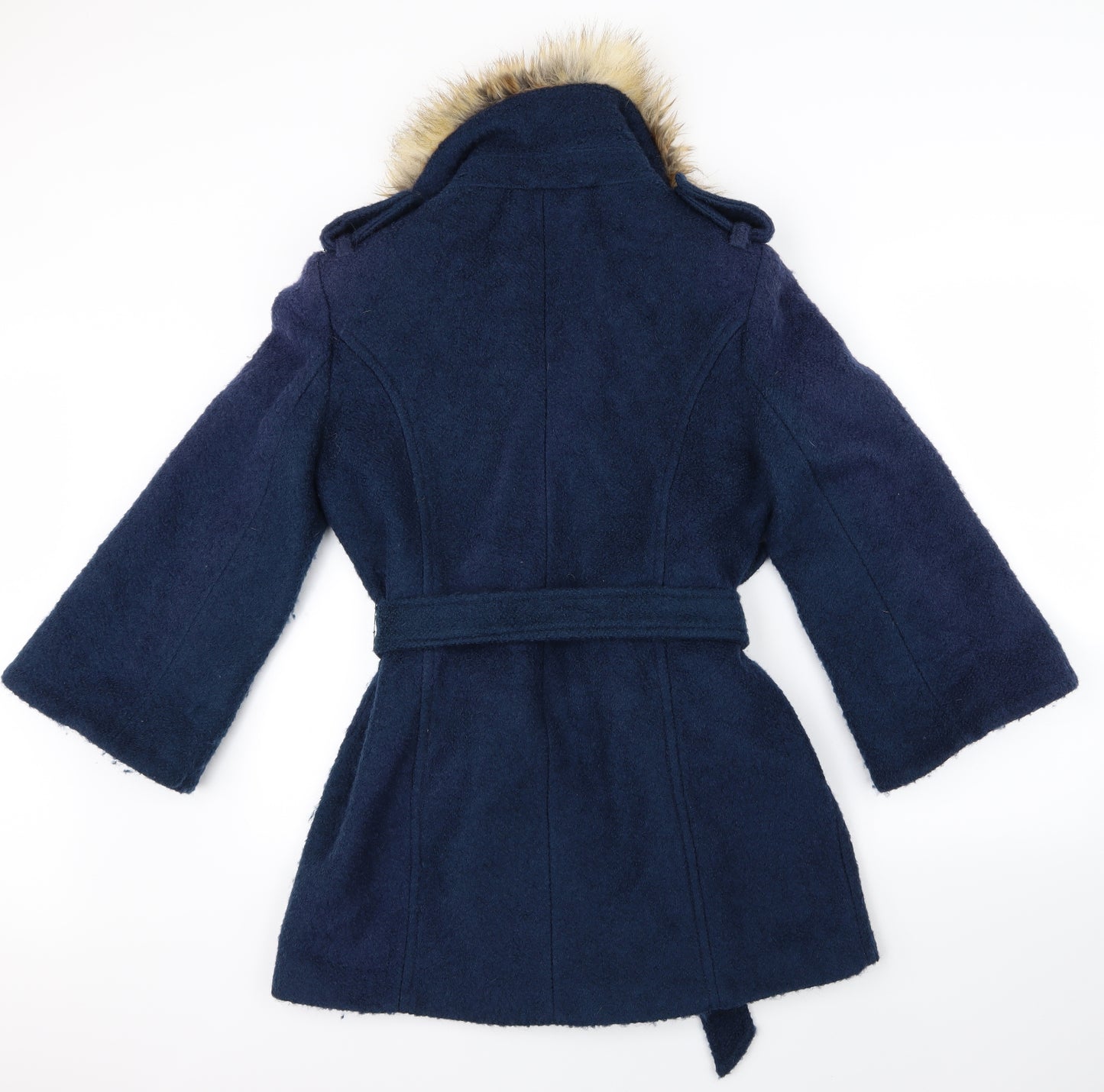 Laundry by Shelli Segal Womens Blue   Pea Coat Coat Size 12