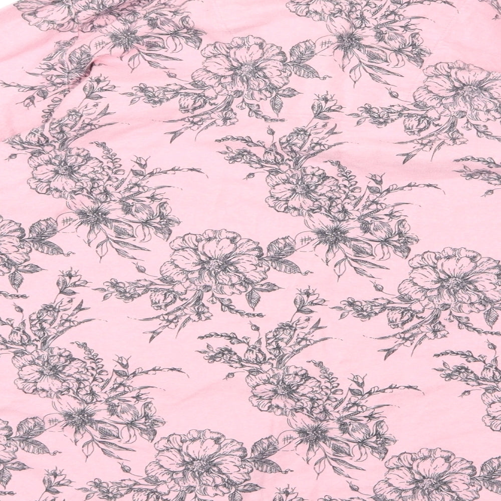 Love to Lounge Womens Pink Floral  Top Pyjama Top Size 10