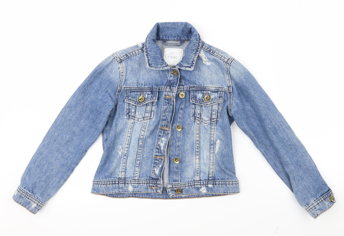 NEXT Girls Blue  Denim Jacket  Size 9 Years