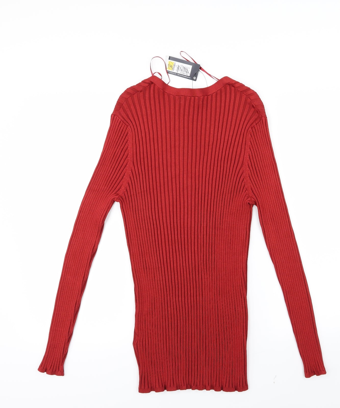 Marks and Spencer Womens Red   Cardigan Jumper Size 16