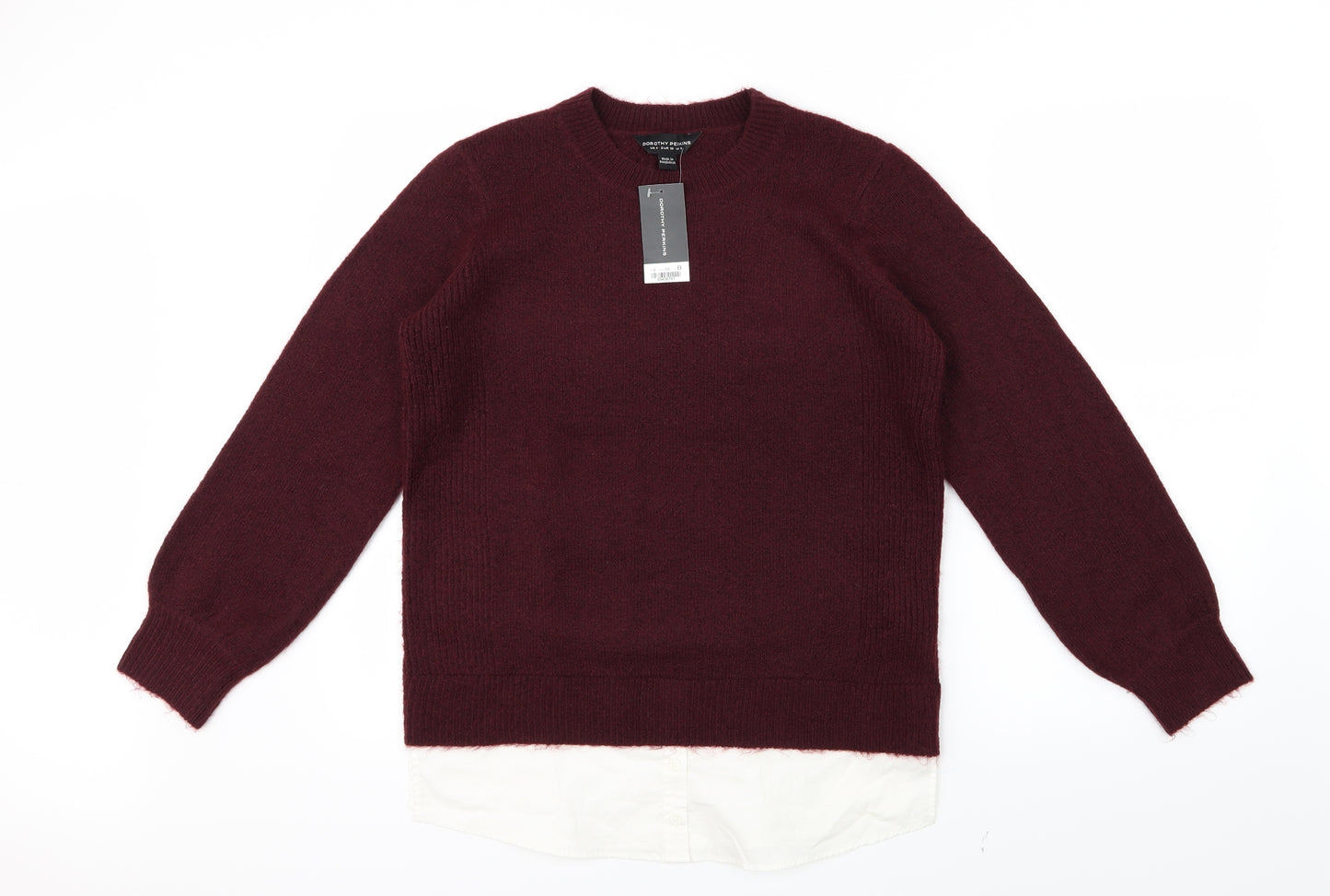 Dorothy Perkins Womens Purple  Knit Pullover Jumper Size 8