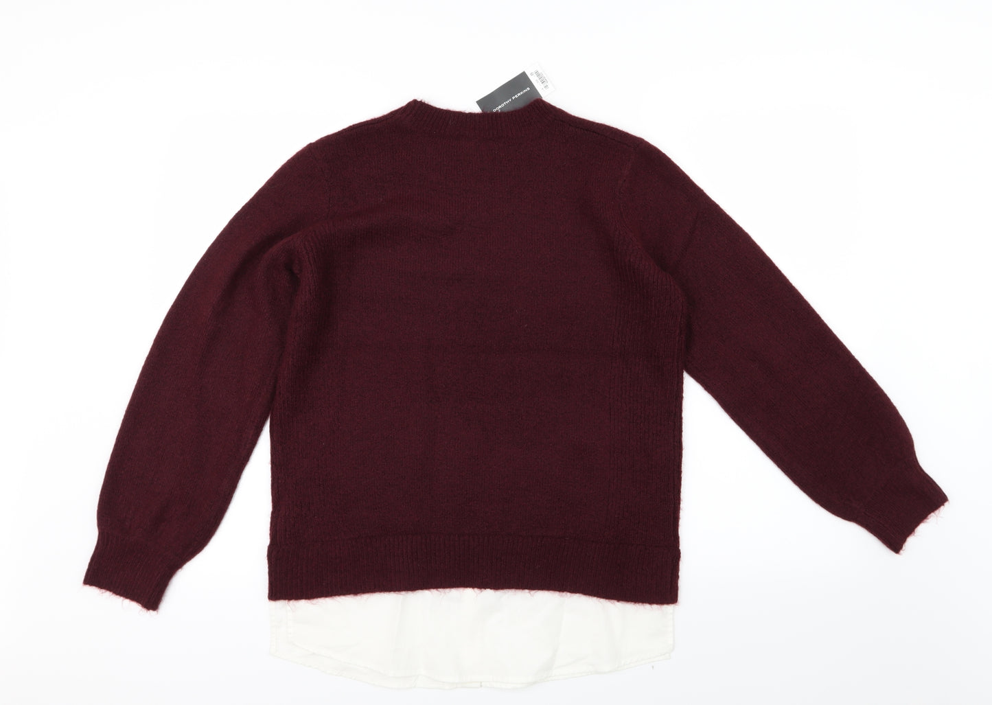 Dorothy Perkins Womens Purple  Knit Pullover Jumper Size 8