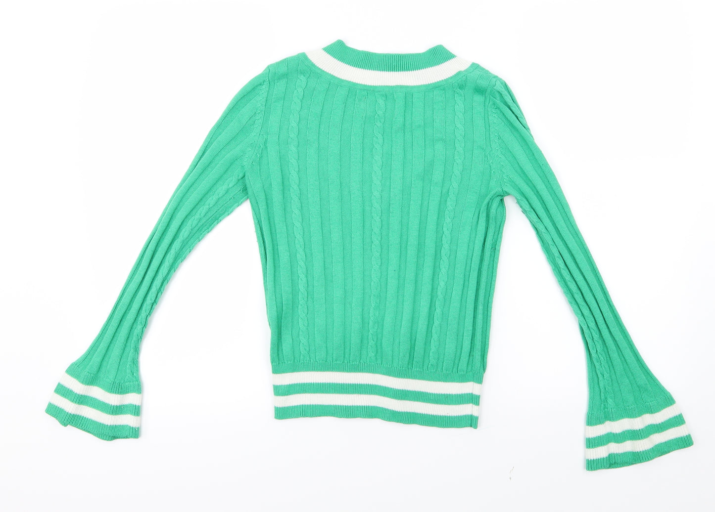 Only Womens Green  Knit Pullover Jumper Size XS