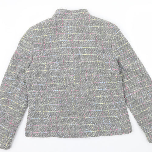 UNDER WRAPS Womens Multicoloured Geometric  Jacket  Size 16  - pocket details on front