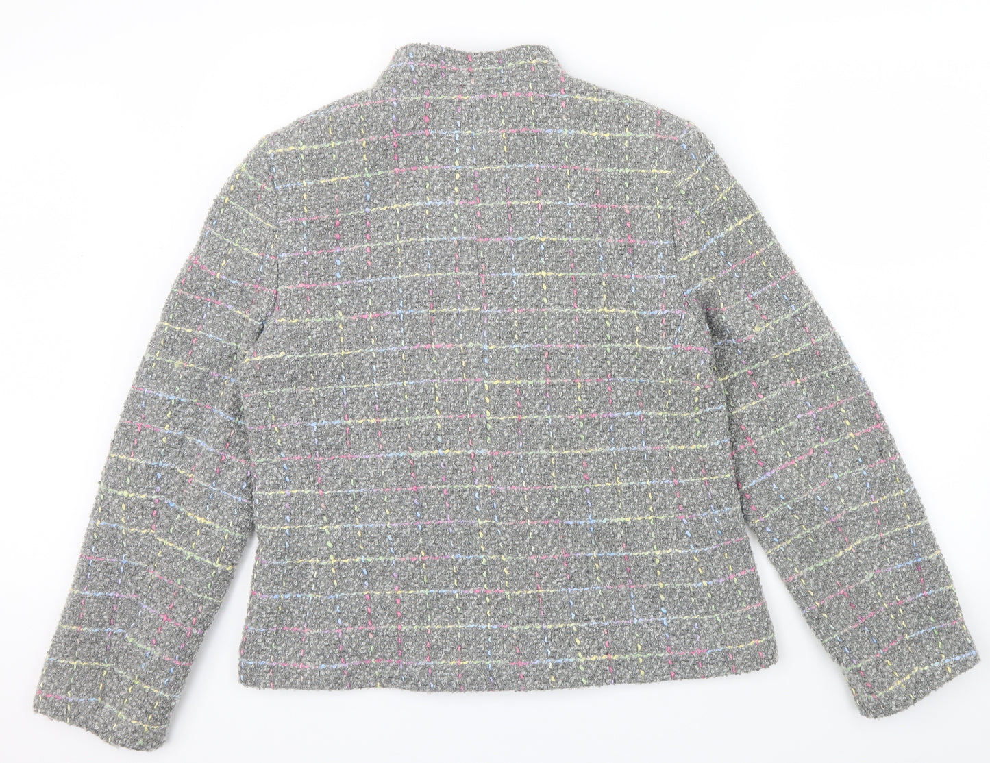 UNDER WRAPS Womens Multicoloured Geometric  Jacket  Size 16  - pocket details on front
