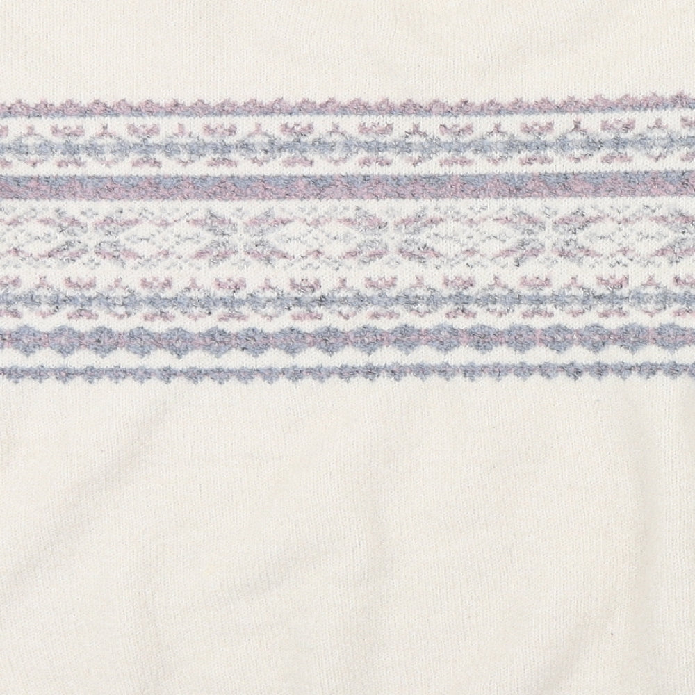 Primark Womens Beige Geometric  Pullover Jumper Size 20  - pink an blue pattern in knit
