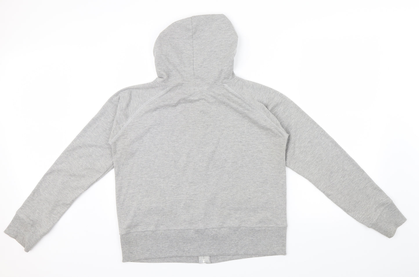 Vivid Womens Grey   Full Zip Hoodie Size 16  - front pockets