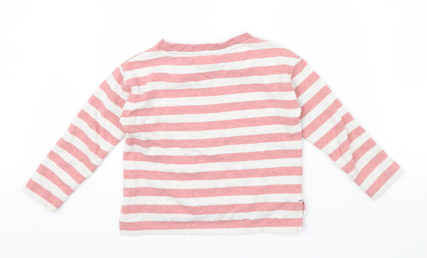 Lily& Dan Girls Pink Striped  Pullover Jumper Size 3-4 Years