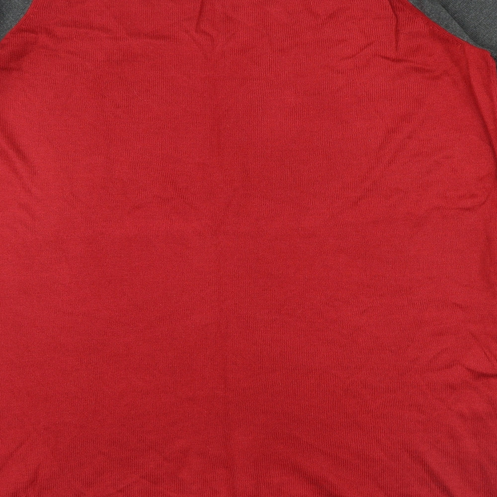 George Womens Purple   Pullover Jumper Size 20  - grey shoulders an button detail