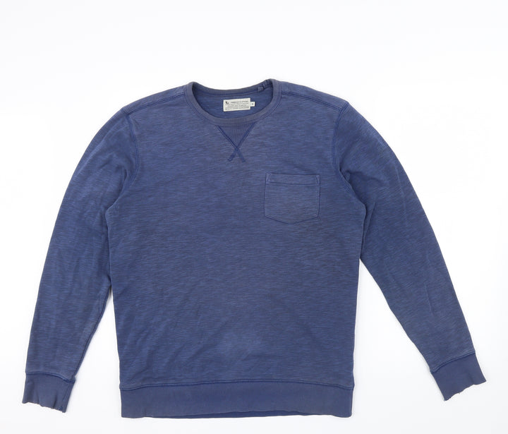 TU Womens Blue Pullover Jumper Size M - pocket on left