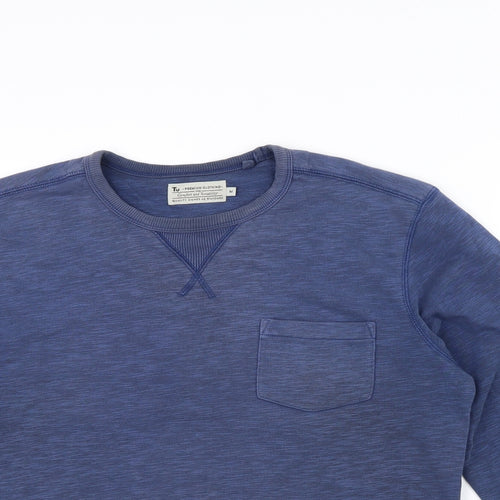 TU Womens Blue   Pullover Jumper Size M  - pocket on left