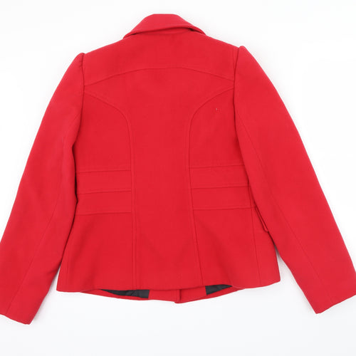 M&S Womens Purple   Jacket  Size 10  - tailored jacket one button missing