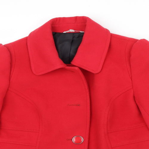 M&S Womens Purple   Jacket  Size 10  - tailored jacket one button missing