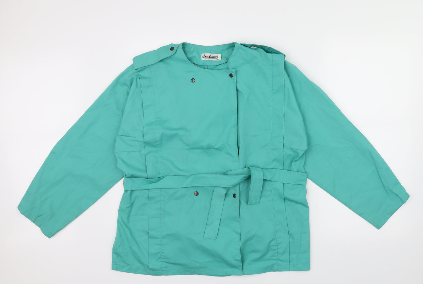 Roma Womens Green   Jacket  Size 12  - Belt attached