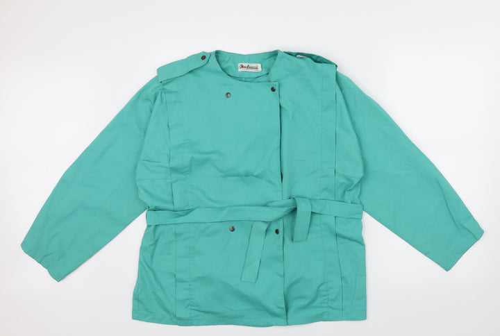 Roma Womens Green   Jacket  Size 12  - Belt attached