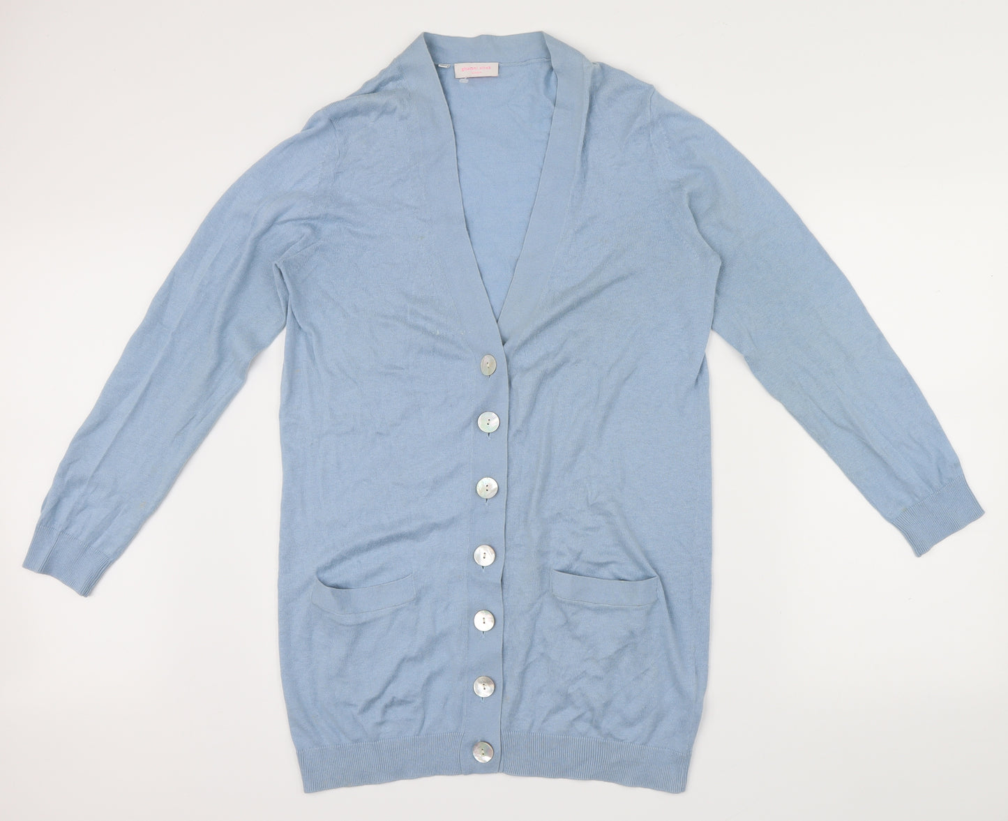 Gharani Strok Womens Blue   Cardigan Jumper Size 16  - Large buttons