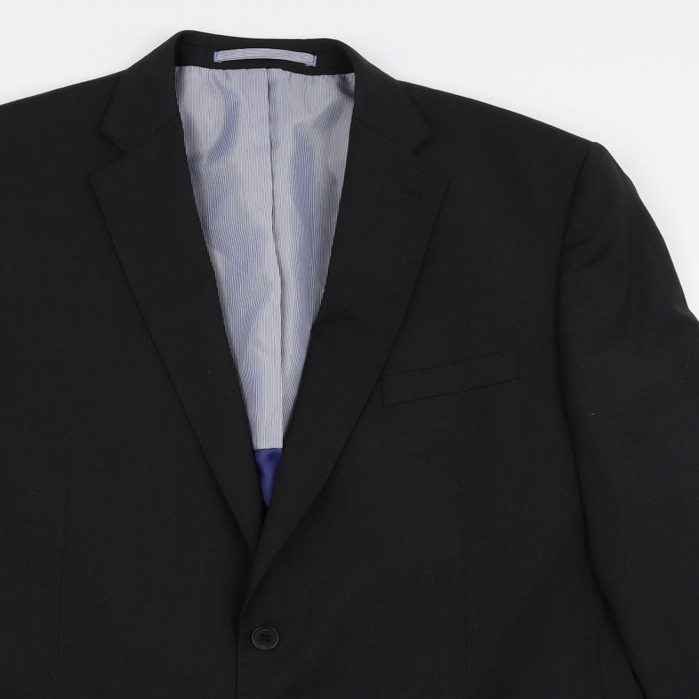 M&S Mens Black   Jacket Blazer Size 46