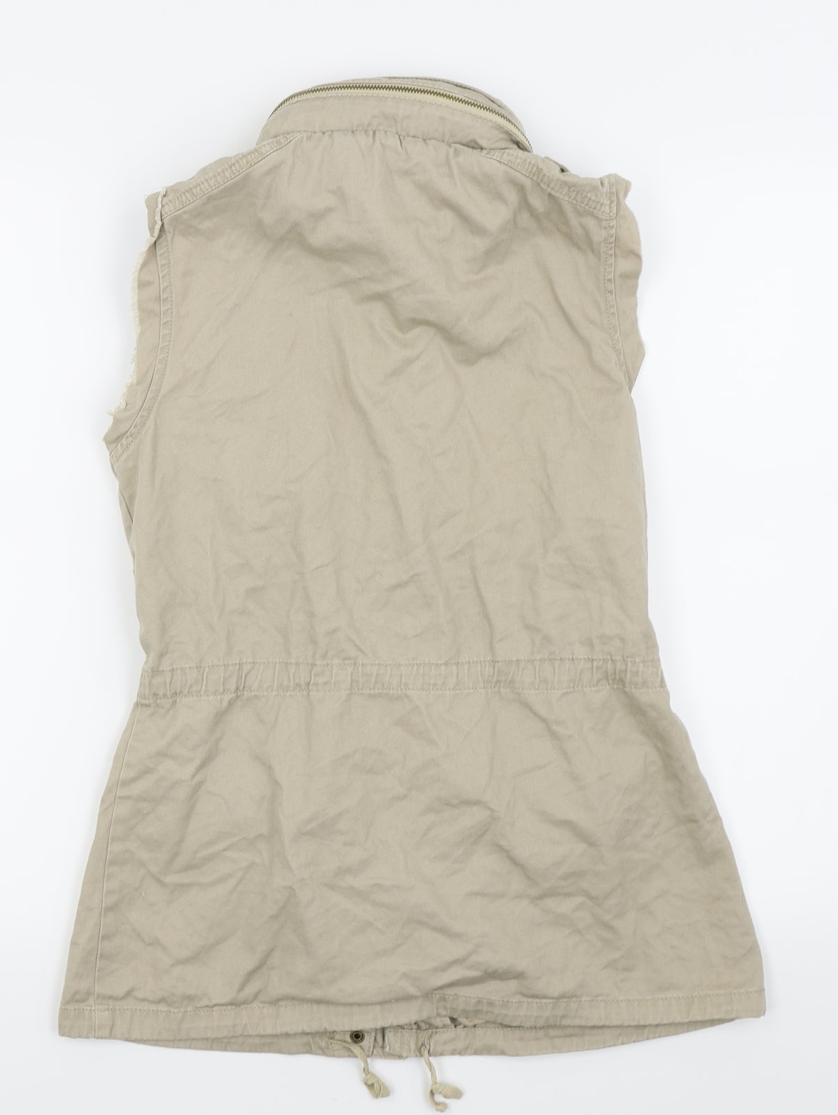 New Look Womens Beige   Gilet Coat Size 10