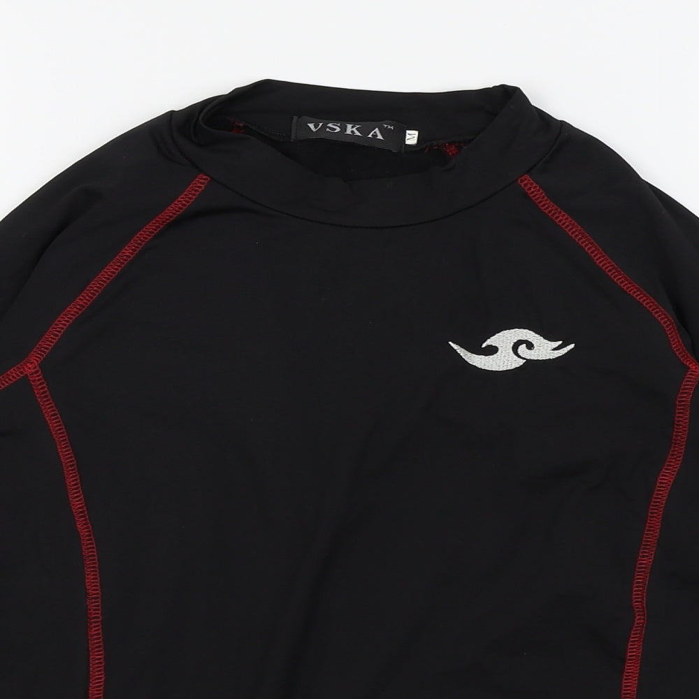 vska Mens Black   Basic T-Shirt Size M