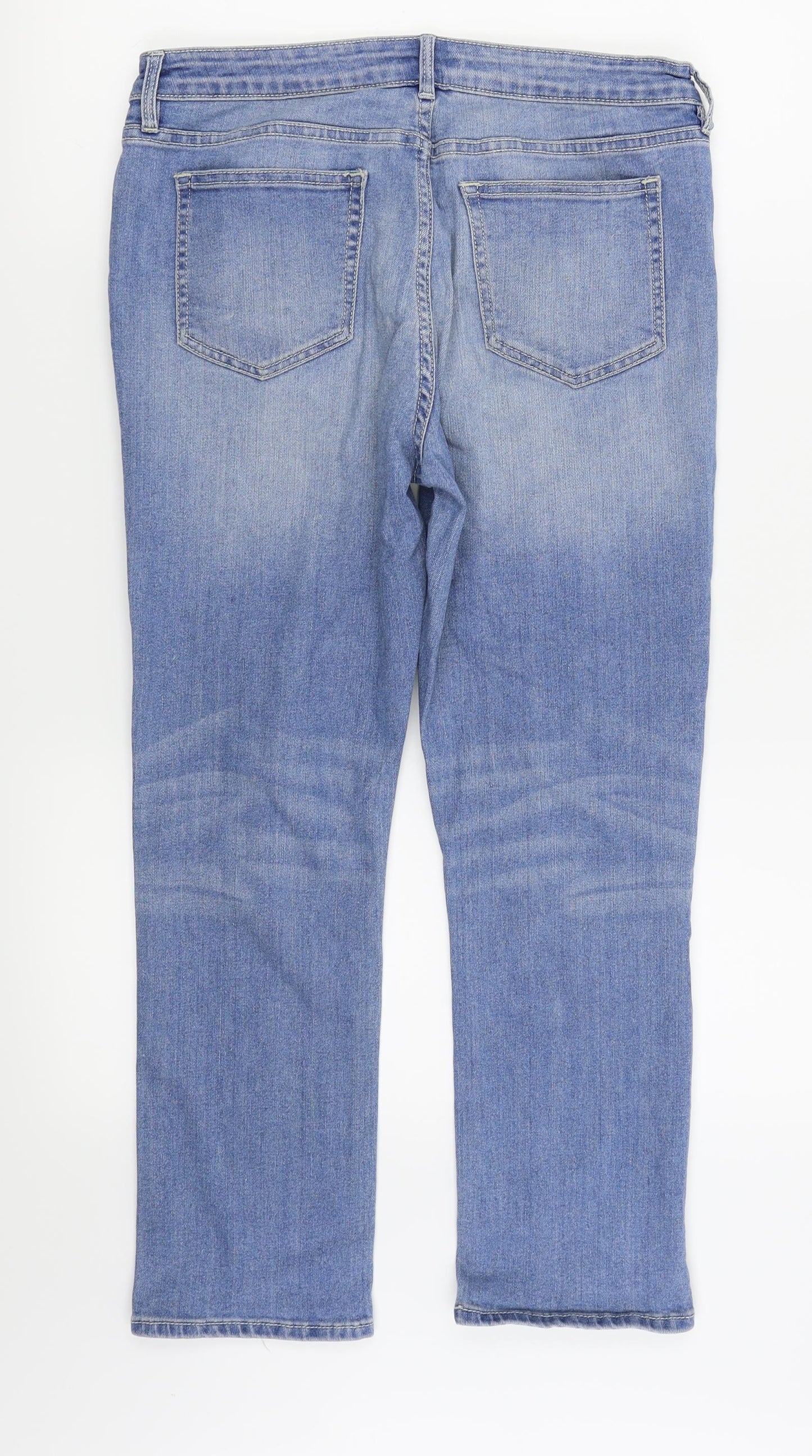 F&F Womens Blue   Straight Jeans Size 10 L24 in