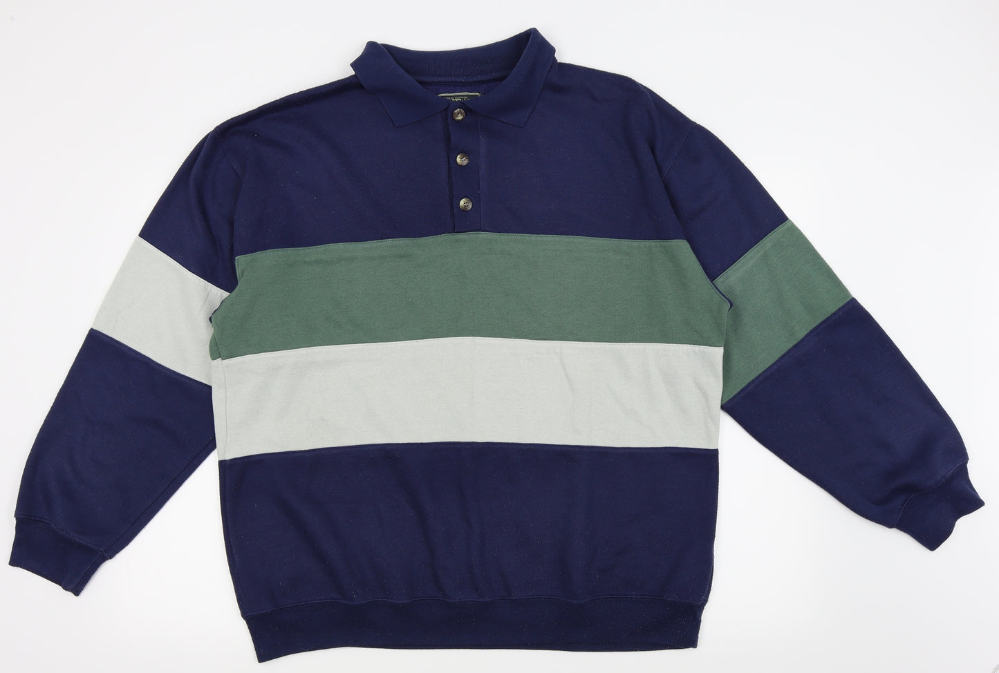 Hunter Scott Mens Multicoloured Striped   Polo Size XL