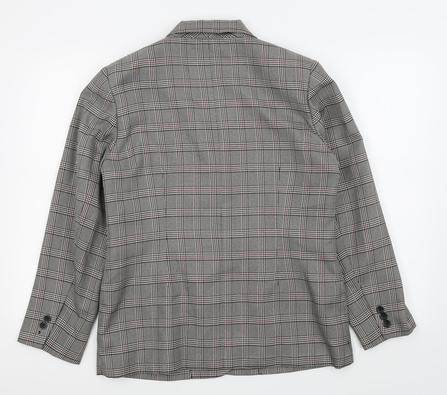 Daxon Womens Grey Check  Jacket Blazer Size 14