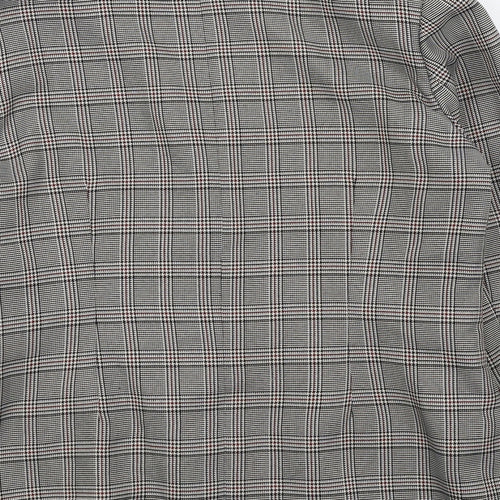 Daxon Womens Grey Check  Jacket Blazer Size 14