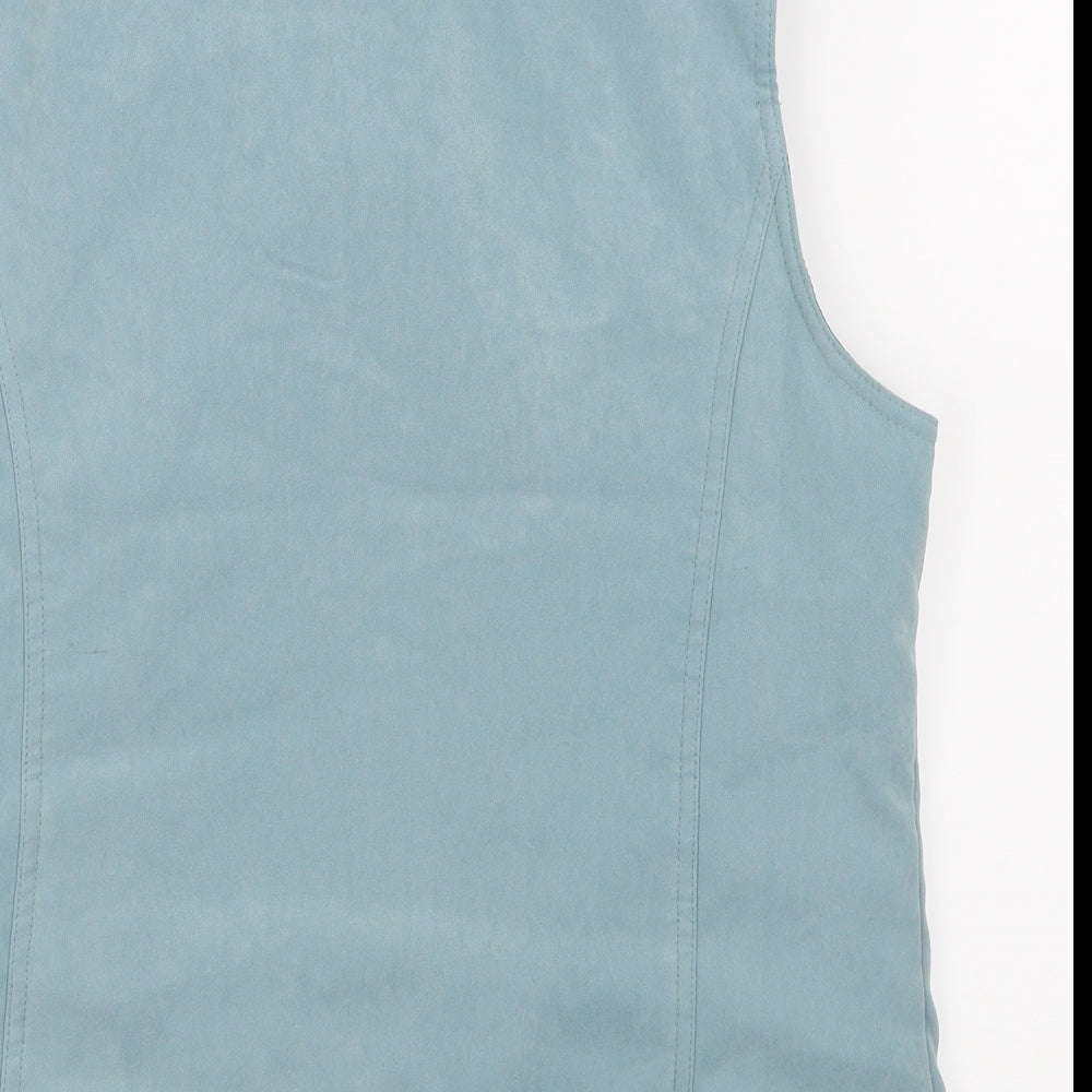 EWM Womens Blue   Gilet Coat Size 14