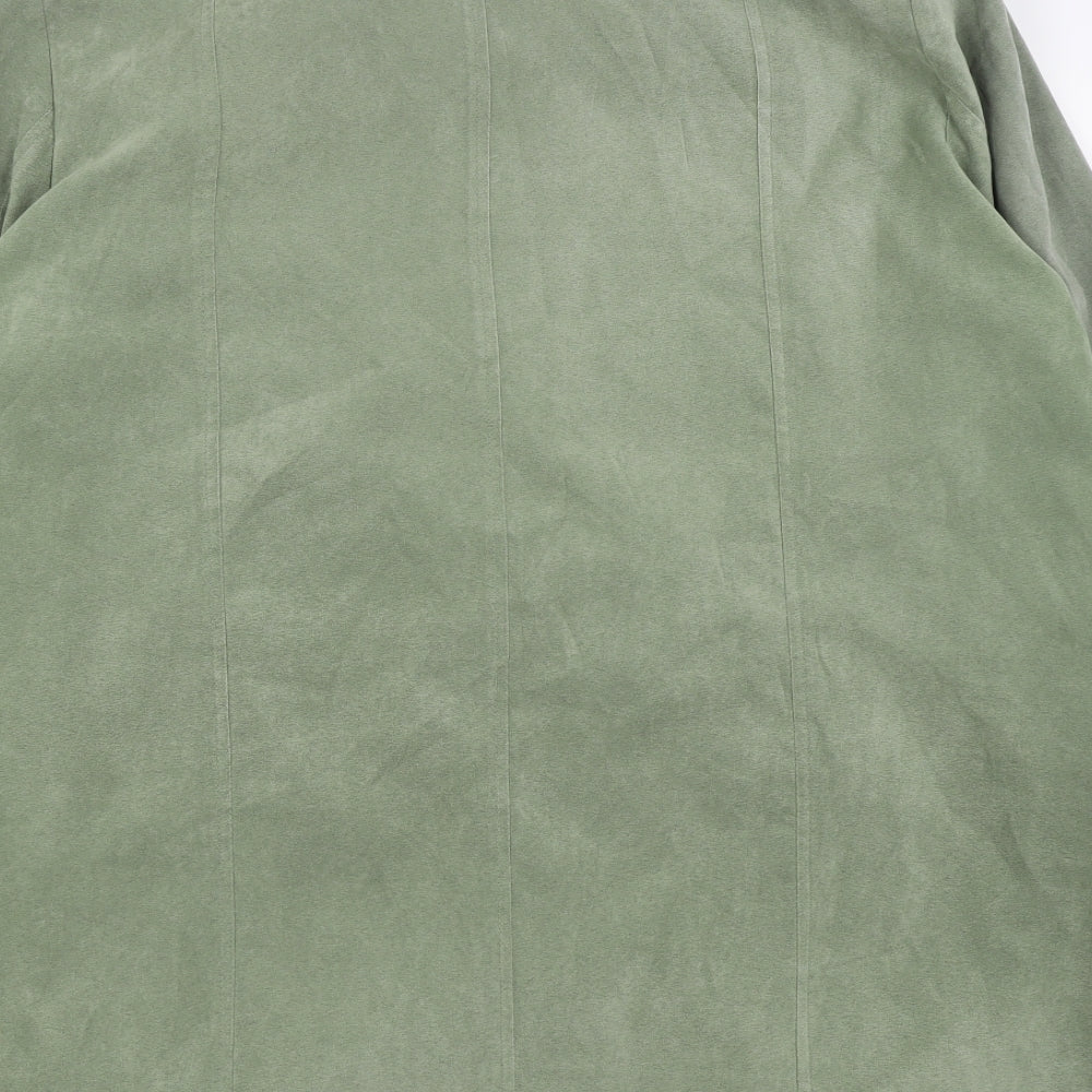 Klass Womens Green   Overcoat Coat Size L