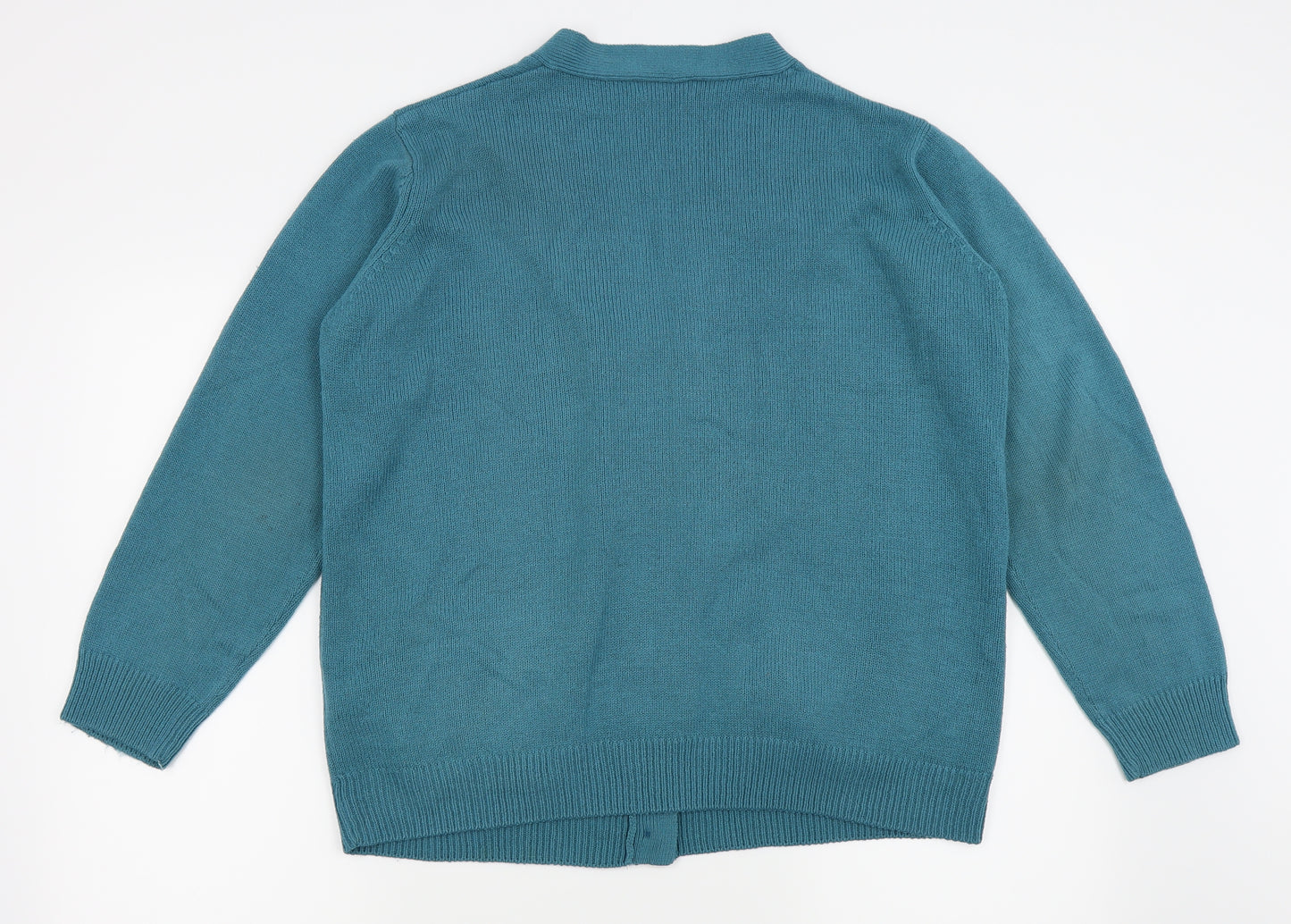 Damart Womens Blue   Cardigan Jumper Size 14