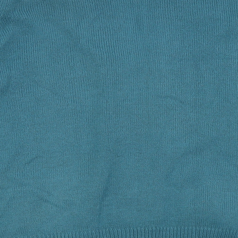 Damart Womens Blue   Cardigan Jumper Size 14