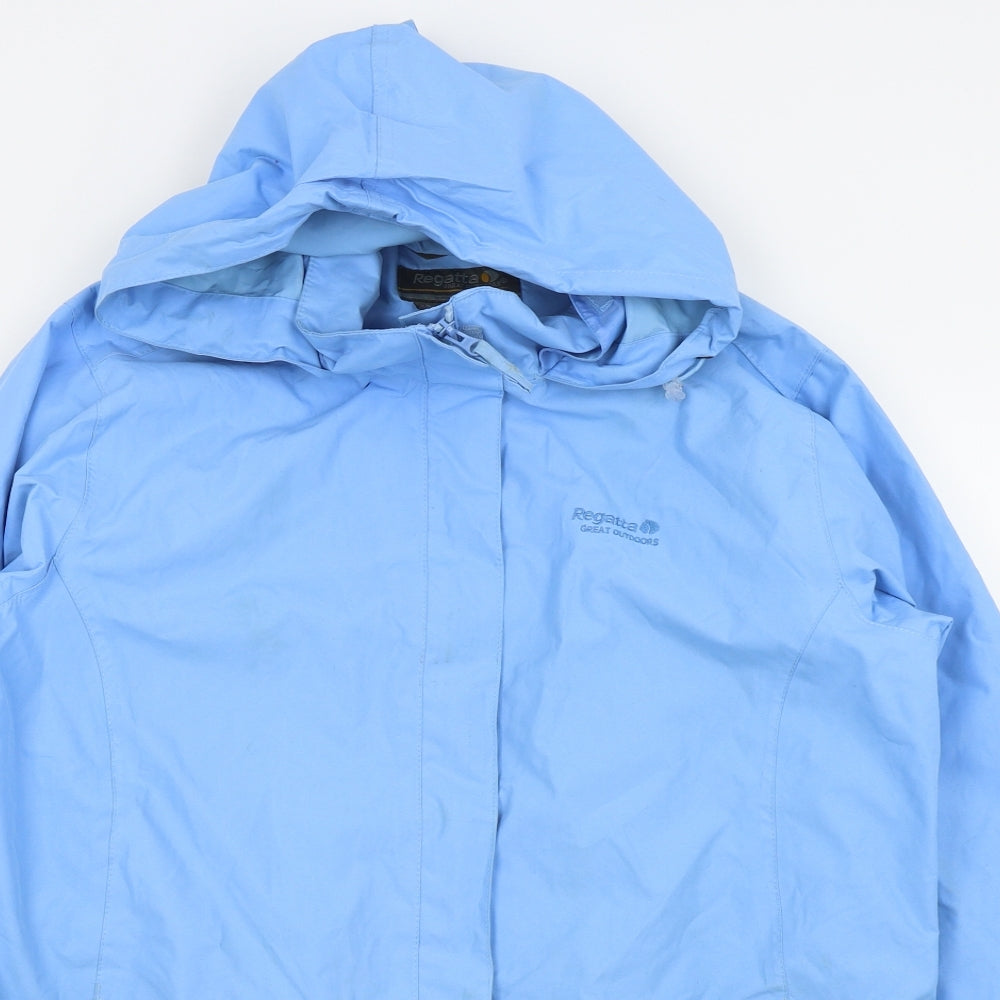 Regatta Womens Blue   Rain Coat Coat Size 14