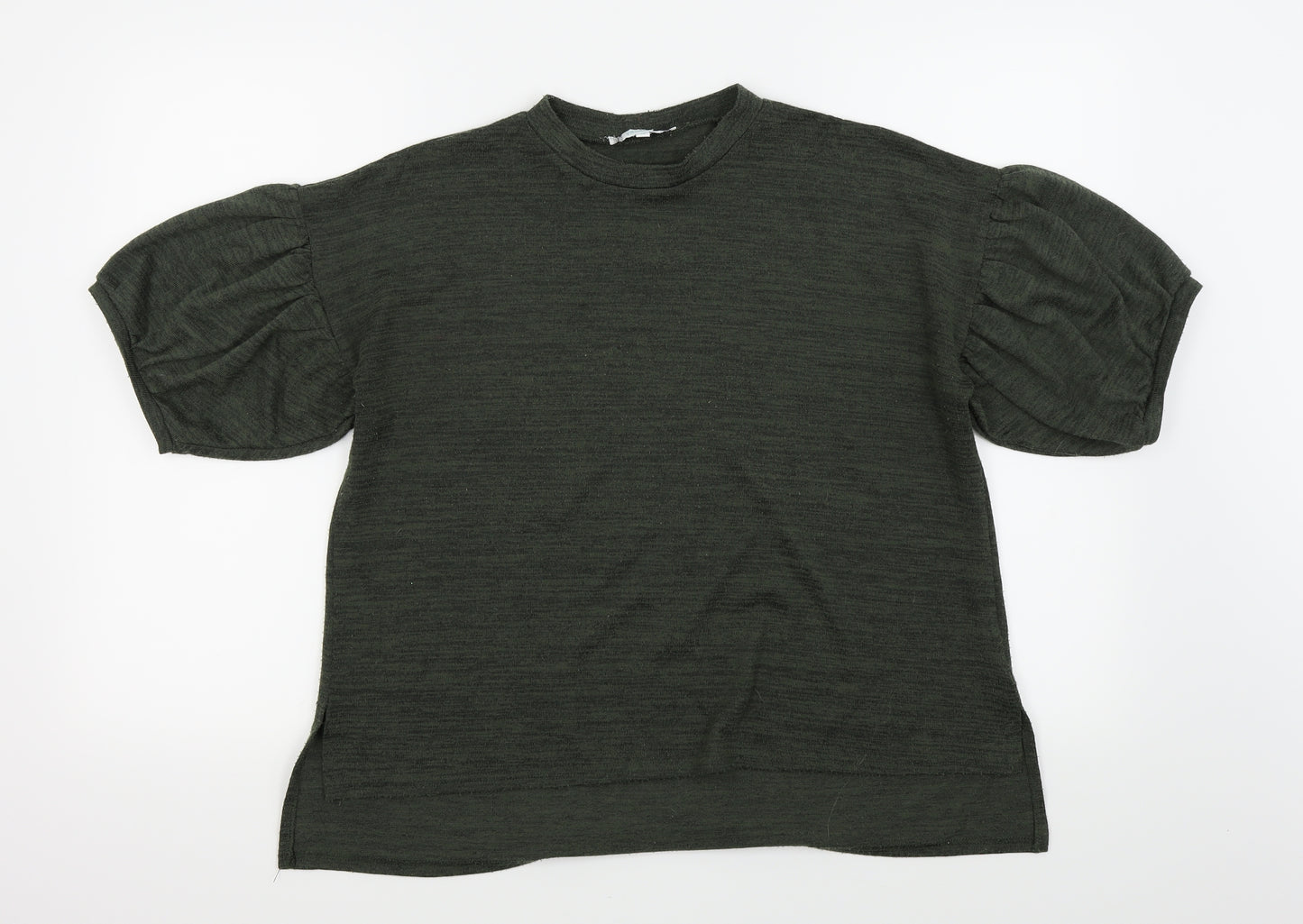 vasmasi Womens Green   Basic T-Shirt Size 14