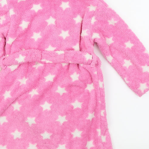 Asda George Girls Pink Solid  Top Robe Size 4-5 Years