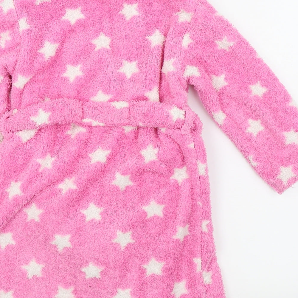 Asda George Girls Pink Solid  Top Robe Size 4-5 Years