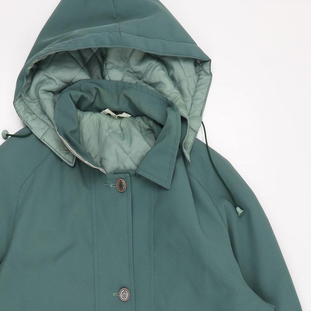 Preworn Womens Green   Puffer Jacket Coat Size 14