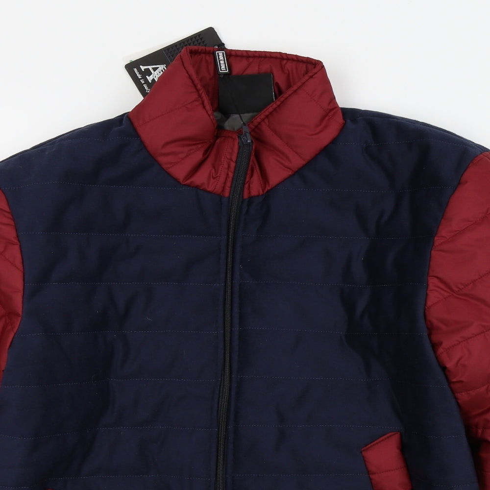 AC Mens Blue   Bomber Jacket Coat Size M