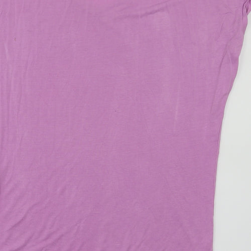 Elle Sport Womens Purple   Basic T-Shirt Size 12